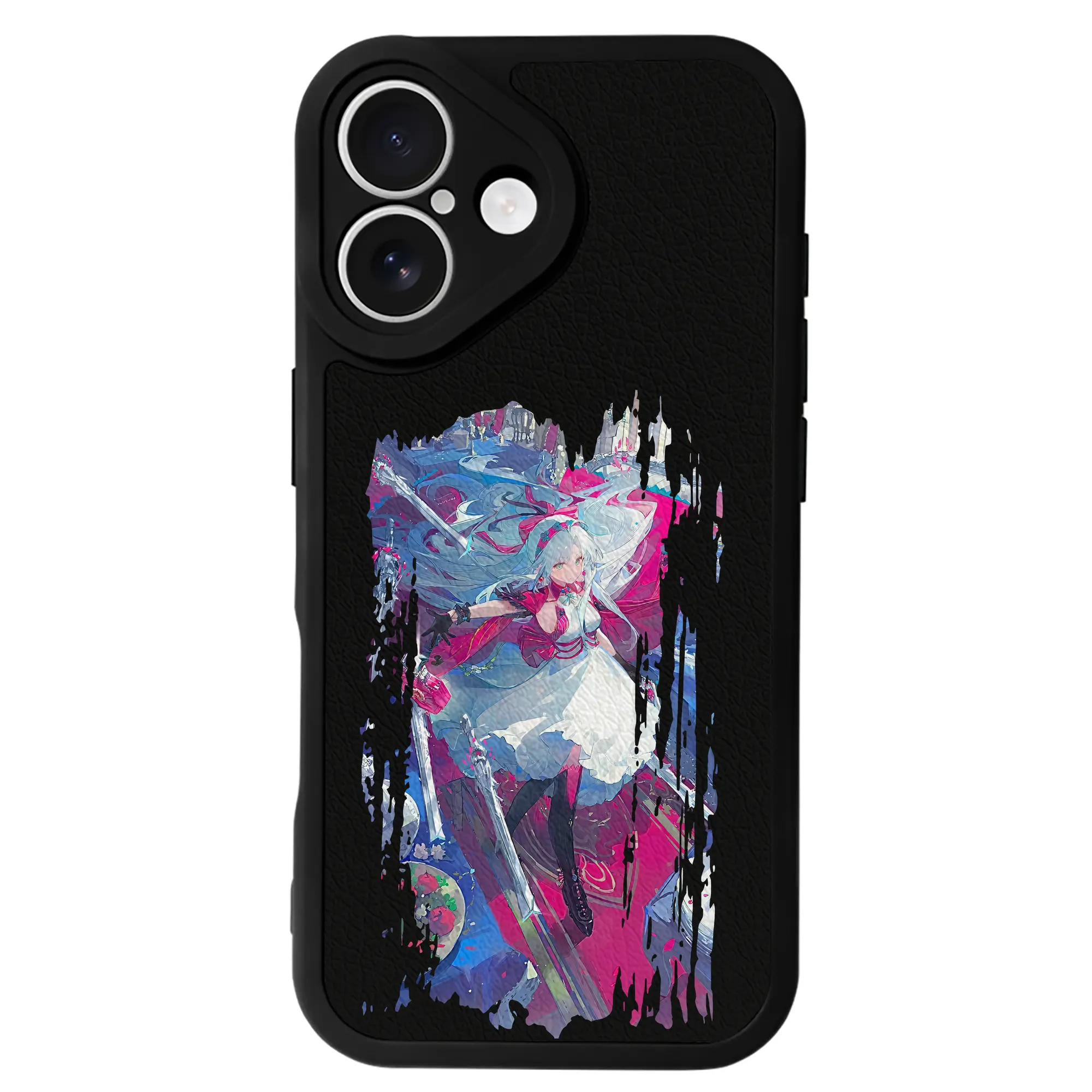 鳴潮 グッズ カルロッタ - IPhone 16シリーズ対応 ・ シリコンスマホケース ・ レザー調 ・ 高精度フィット ・ 耐衝撃 ・ ワイヤレス充電対応 ・ 精密カット